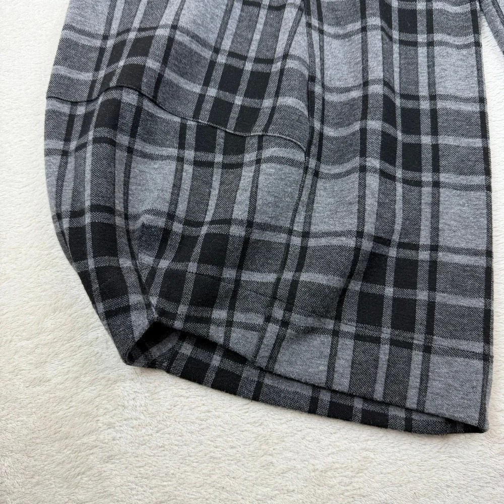 Y2K Plaid Balloon Capri Pants Womens Large Avant Garde Bubble Hem Goth 32